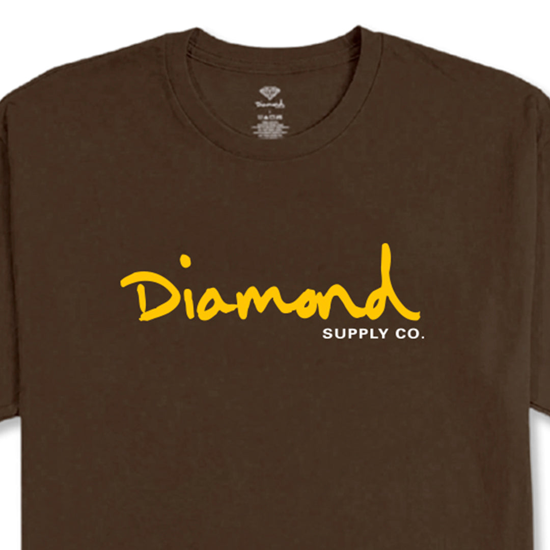 Crewneck Diamond OG Script Grey - Esgotado- na Loja MKD Skate Shop