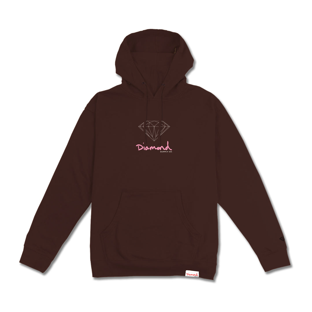 Diamond supply co maroon deals hoodie