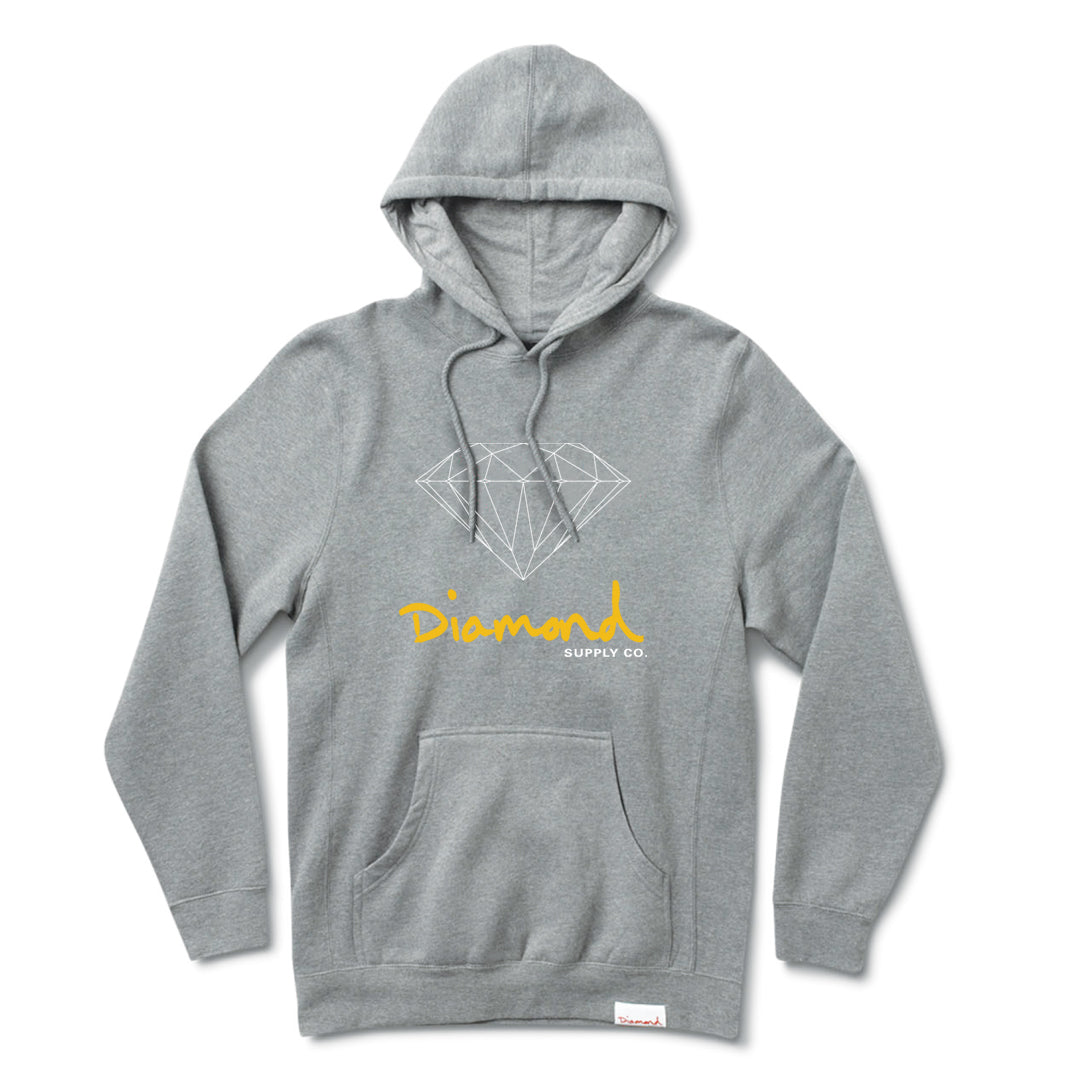 Diamond supply co grey on sale hoodie